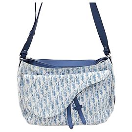 Dior Bolsa Soft Saddle Jacquard Oblique Verde