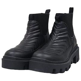 Gucci Botas Chelsea Francis Matelassé Marrom