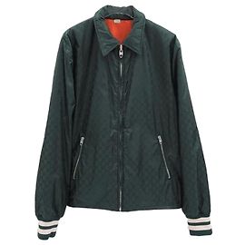 Gucci Jacquard Reversible Logo Jacket Green