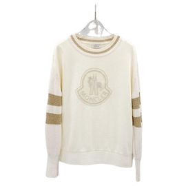 Moncler Strick mit besticktem Logo Grün