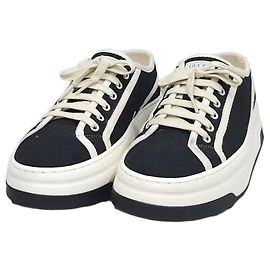 Gucci Schwarze Canvas-Sneaker Schwarz