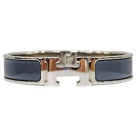 Hermès Bracciale Clickashu PM Blue Gracie Silver Argento