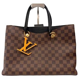Louis Vuitton Damier Riverside Schultertasche Braun
