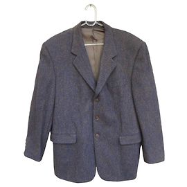 Autre Marque Daniel Hechter Blazer in lana blu e marrone Marrone Blu