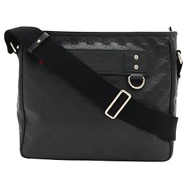 Borsa a tracolla Gucci Guccissima Sherry Line Nero