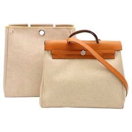 Hermès Borsa a mano e a tracolla HERMES Herbag MM Marrone Altro