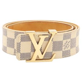 Louis Vuitton Damier Azur Standard Gürtel Roh