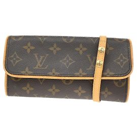 Louis Vuitton Twin Monogram Canvas PM Castaño