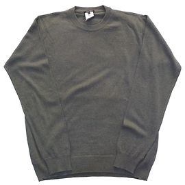 Autre Marque Versace Classic Grauer Wollstrick-Pullover Grau