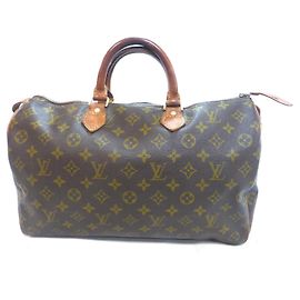 Sac à main Louis Vuitton Speedy 35 Monogram Marron Monogramme