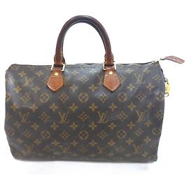 Mala Louis Vuitton Speedy 35 Monogram Marrom Monograma