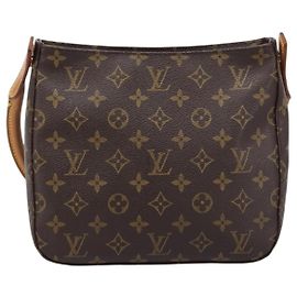 Louis Vuitton Looping Monogram Canvas MM Braun