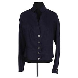 Chaqueta de lana azul Céline Azul