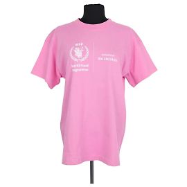 T-shirt Balenciaga rosa in cotone Rosa