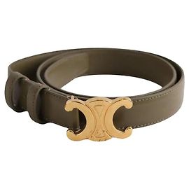 Céline Cinturón Triomphe 25 kaki Caqui