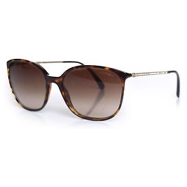 Chanel, braune Sonnenbrille mit Kristallbügeln Braun