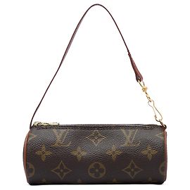 Sac à main Louis Vuitton Monogram Papillon Pochette Marron Marron