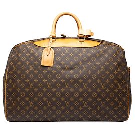 Borsa da viaggio Louis Vuitton Monogram Alize 2 Poches Marrone Marrone