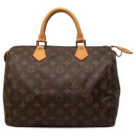 Sac Boston Louis Vuitton Monogram Speedy 30 Marron Marron