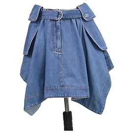 Minissaia cargo com cinto em denim azul Loewe Azul