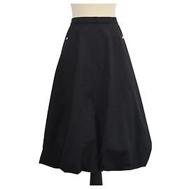Autre Marque Tatras Black Polyester Aquirela Puff Skirt Black