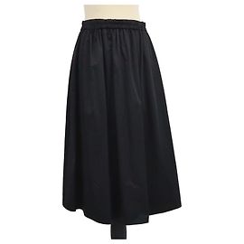 Marella Sport Black Blend Polyester Midi Skirt Black