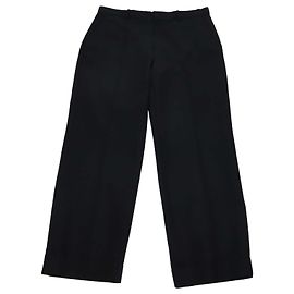 Calças de perna reta Gucci em algodão e viscose preto Preto