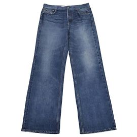 Rag & Bone Pantalones Straight Leg de Denim Suave Azul Azul
