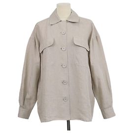 Autre Marque Camicia a maniche lunghe Max Mara Sfilata in lino beige Beige