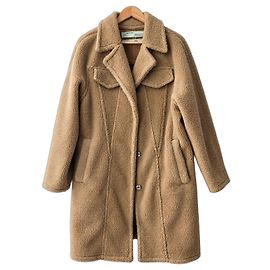 Autre Marque Off-White Teddy Shearling Mantel Sz.38 Gebraucht Andere