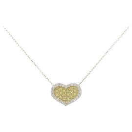 Autre Marque Collana Au750 Zaffiro e Diamante D'oro