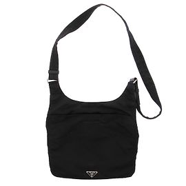 Prada Bolsa de tiracolo em nylon preto Preto
