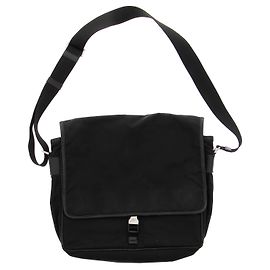 Prada Pasta para computador em nylon preto Preto