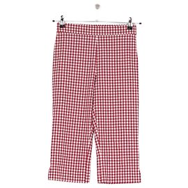 Guess Calças de algodão vermelhas Vermelho
