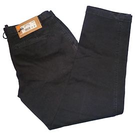 Dsquared2 Pantalones de sarga de algodón negros Azul oscuro