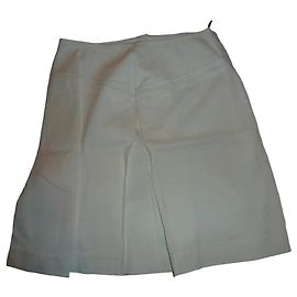 RED VALENTINO Saia Midi Algodão Branco Branco
