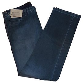 Brioni Dunkelblaue Baumwolljeans W41 Dunkelblau