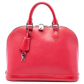 Louis Vuitton Red Epi Alma PM Rouge