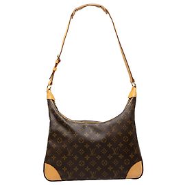 Louis Vuitton Brown Monogram Boulogne 35 Marrom
