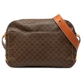 Céline Borsa a tracolla Celine Brown Macadam Coated Canvas Marrone