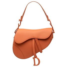 Bolsa Saddle Dior em pele de vitelo ultra mate laranja Laranja