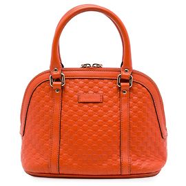 Bolsa Dome Mini Microguccissima Gucci Orange Laranja