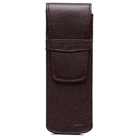 Louis Vuitton Red Taiga Etui Pen Case Red Dark red