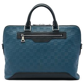 Louis Vuitton Blue Damier Infini Avenue Soft Briefcase Blue