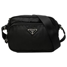 Borsa Camera Prada in Tessuto Nero Nero
