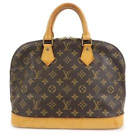 Louis Vuitton Alma Monogram Canvas PM Castaño