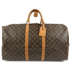 Louis Vuitton Keepall Monogram Canvas 50 Marron