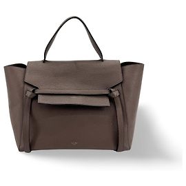 Céline Cinto Celine em couro texturizado Micro Marrom