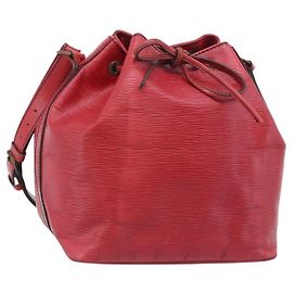 Louis Vuitton Petit Noe Epi Leather Medium Rosso
