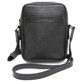 Louis Vuitton Danube Monogram Shadow Leather PM Noir